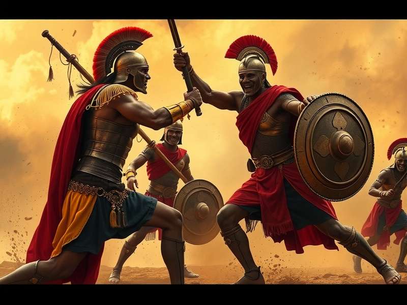 Mandya Gladiators intense battle scene
